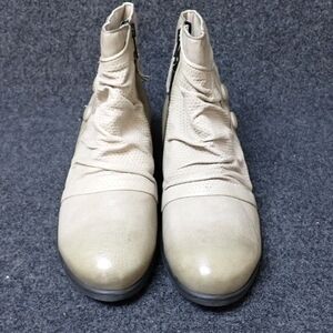 Miz Mooz Cream Ankle Booties
